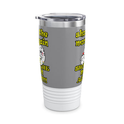 shoot the moon again - Ringneck Tumbler, 20oz (grey)