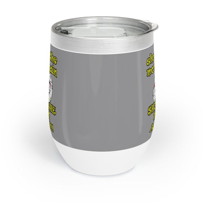 shoot the moon again - Chill Wine Tumbler (grey)