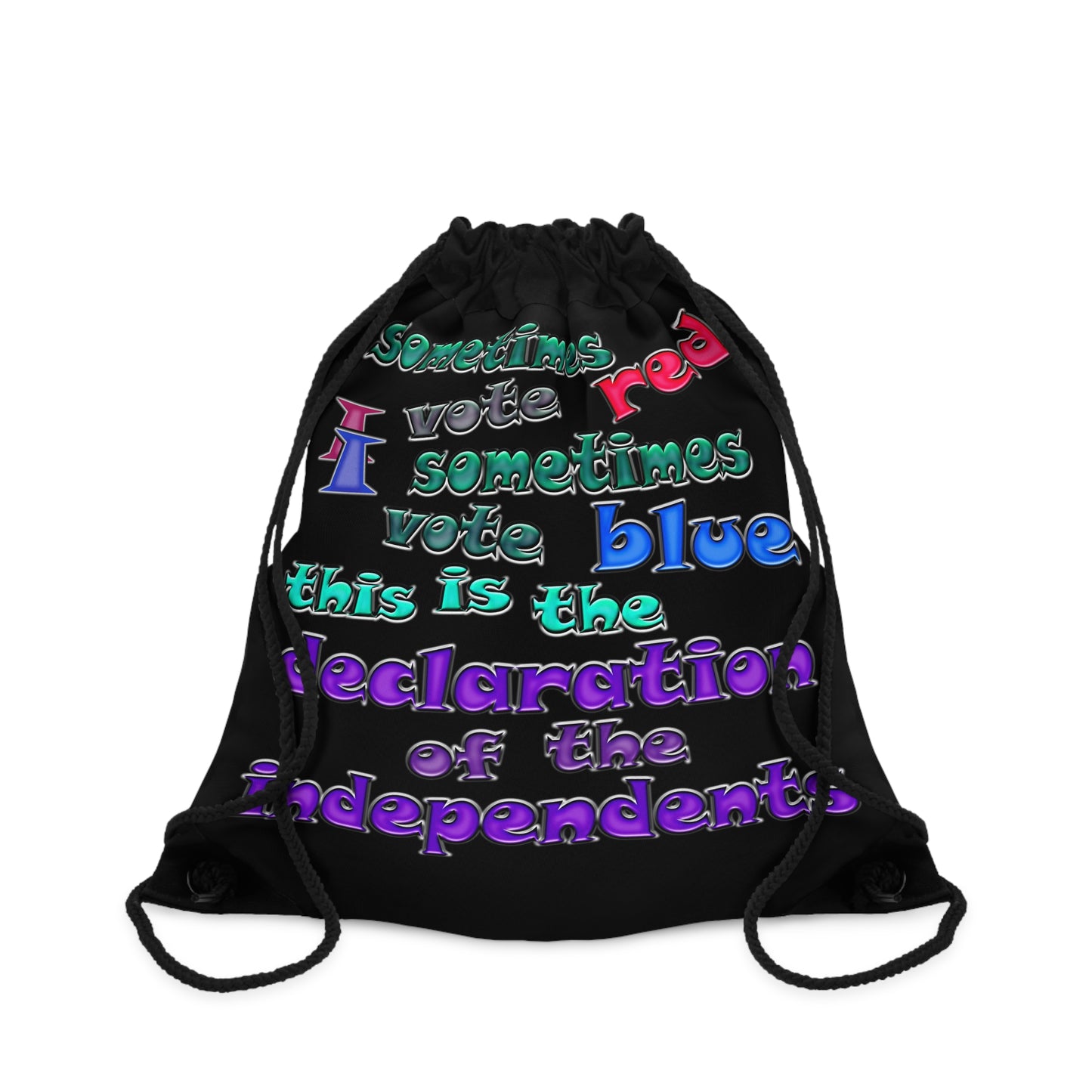 declaration of the independents - Drawstring Bag (black)