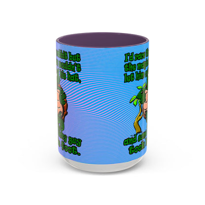 turtle race - Accent Mug (light blue-purple wave)