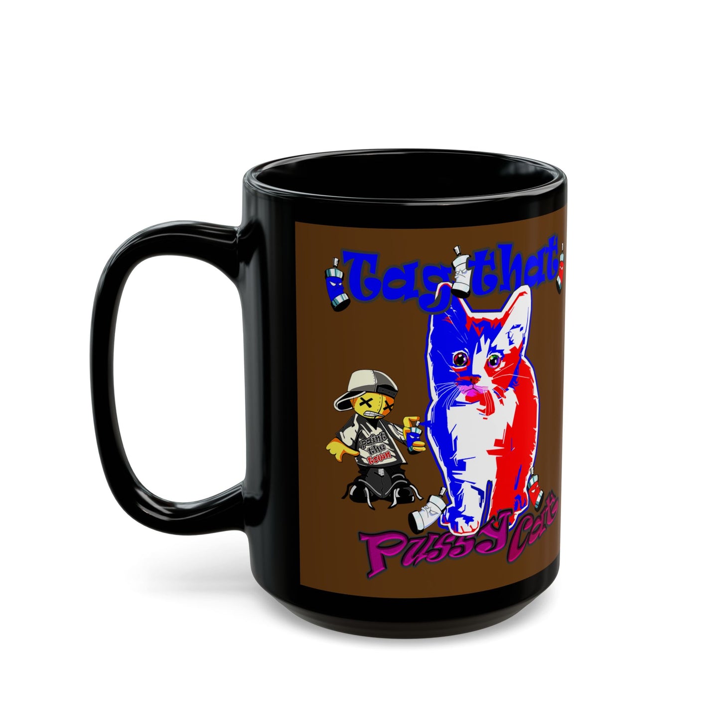 tag that - Black Mug (brown)