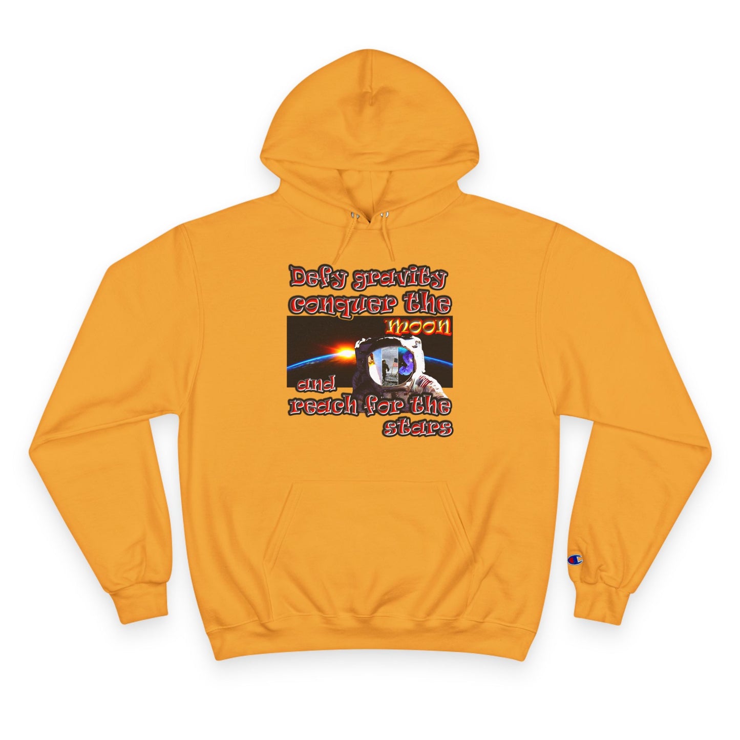 defy conquer reach - Champion Hoodie