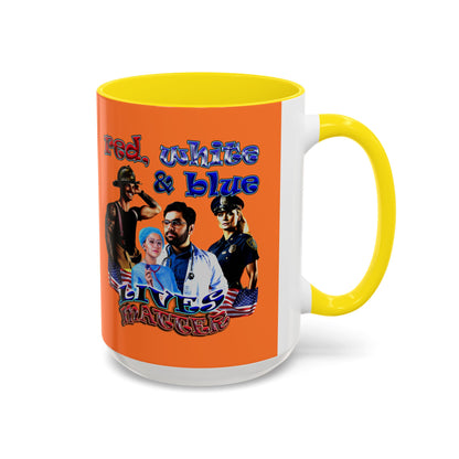 rw&b lives matter - Accent Mug (crusta)