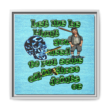 og - framed canvas art (faded blue)