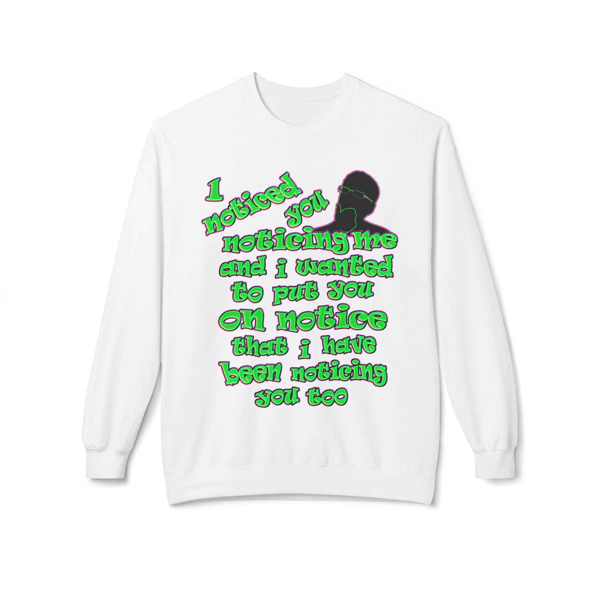 noticed you noticing - Unisex Midweight Softstyle Fleece Crewneck Sweatshirt