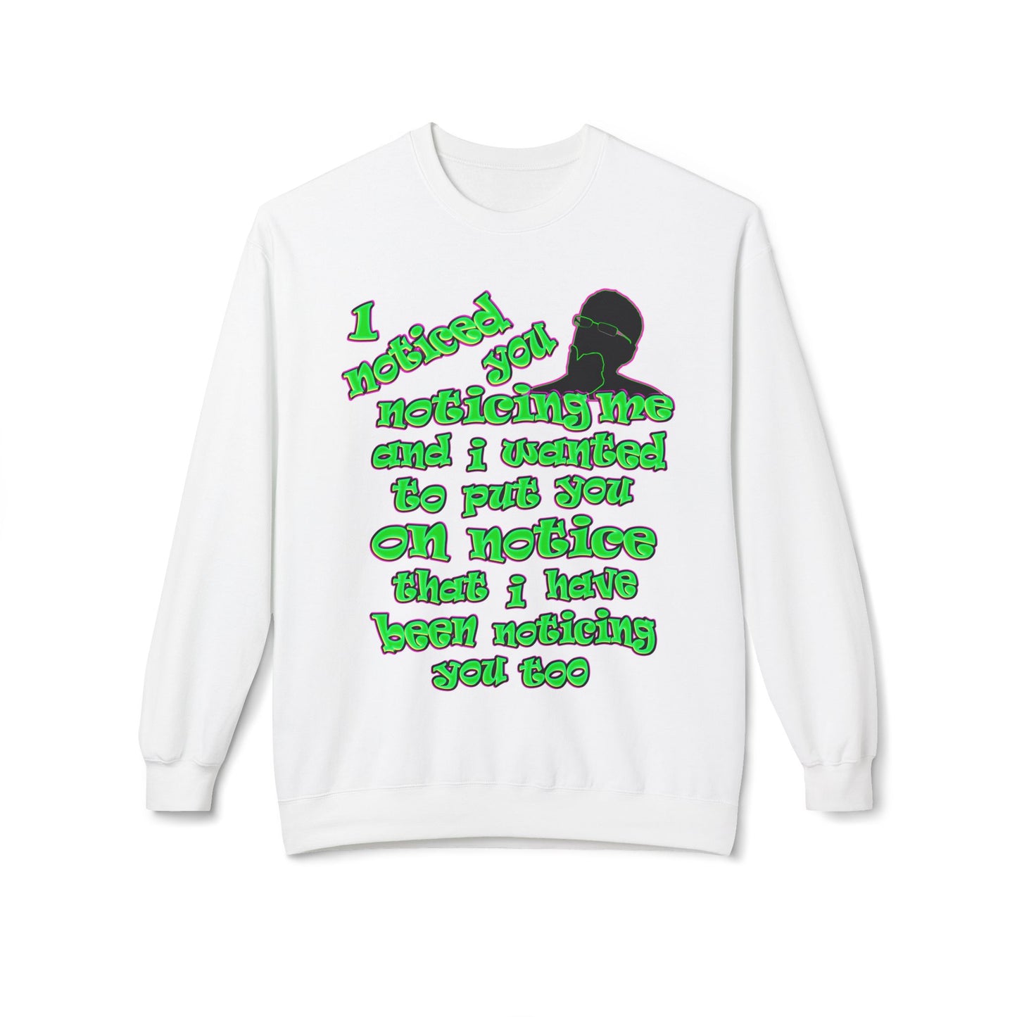 noticed you noticing - Unisex Midweight Softstyle Fleece Crewneck Sweatshirt