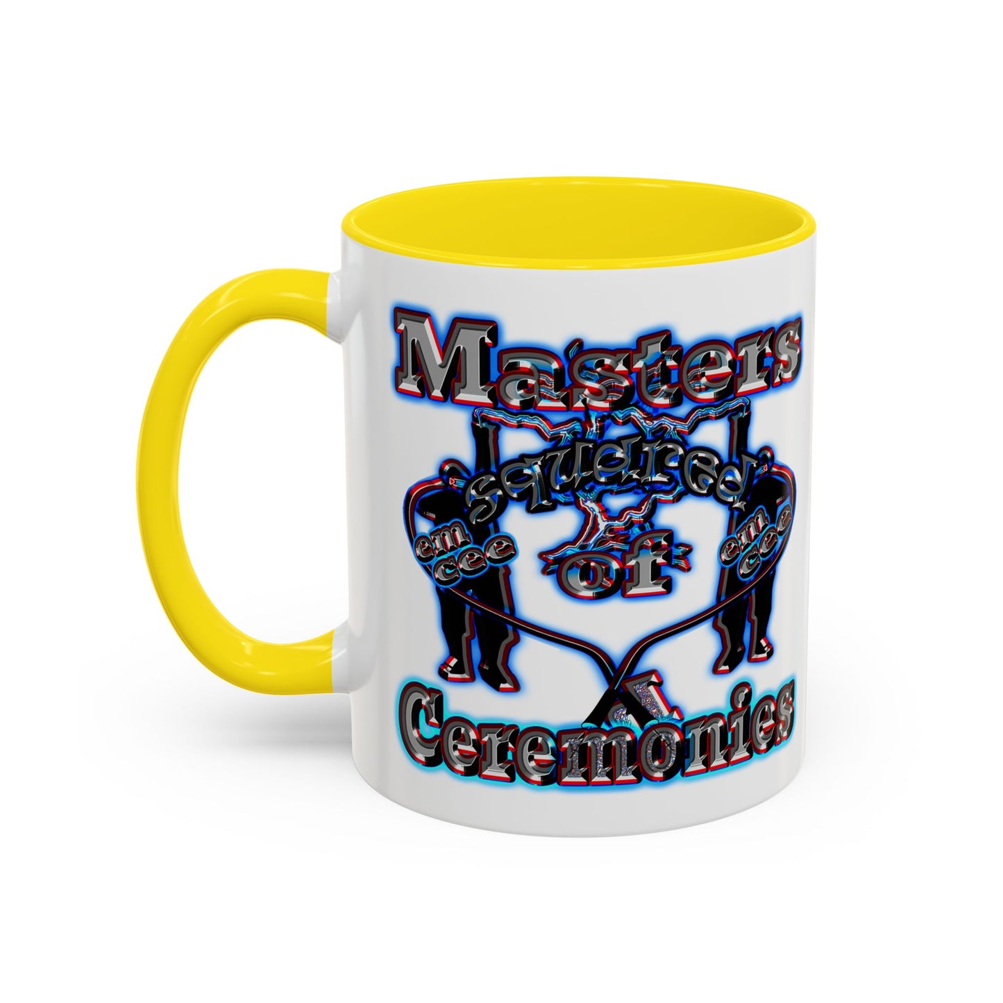 em cee squared - Accent Mug (white)