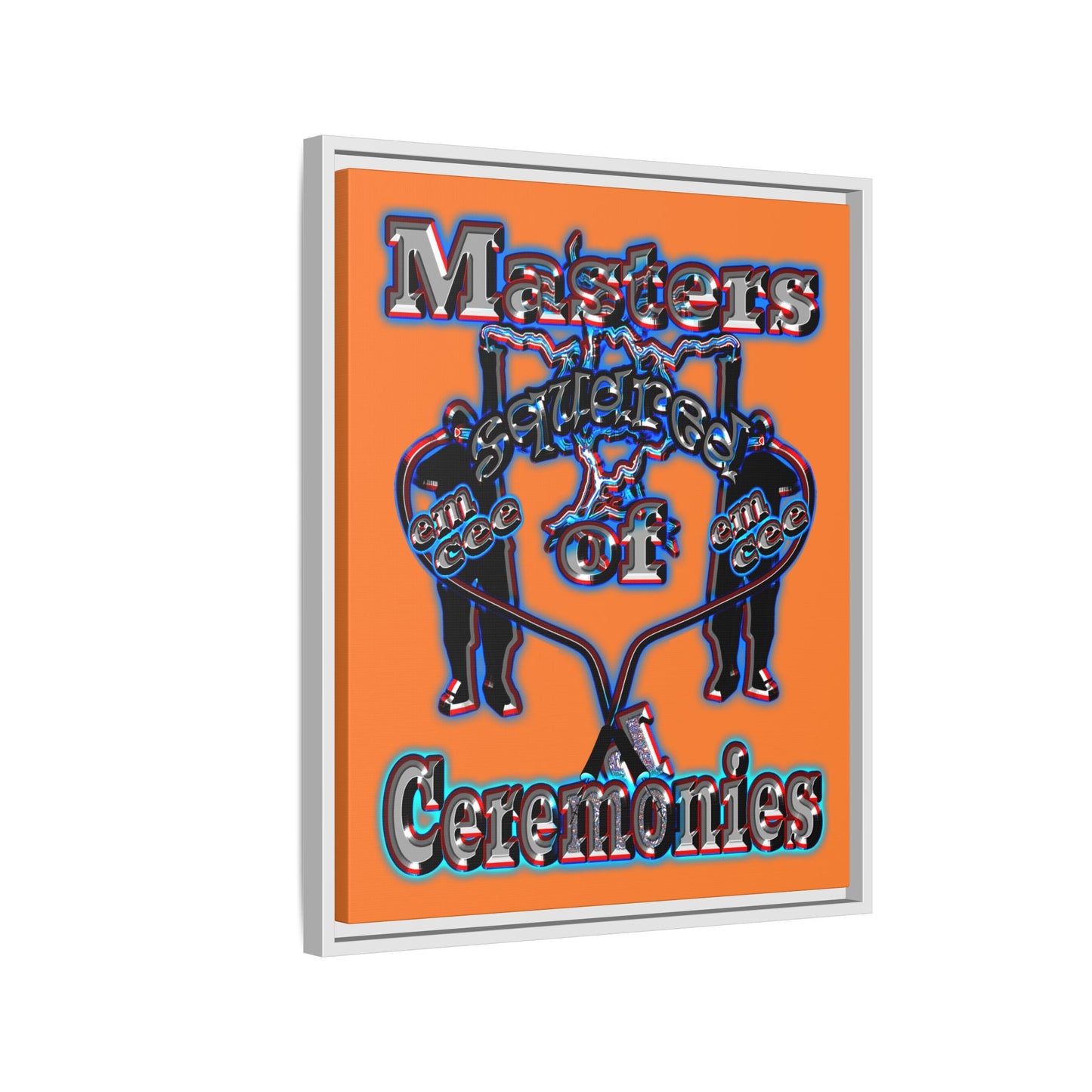 em cee squared - framed canvas art (crusta)