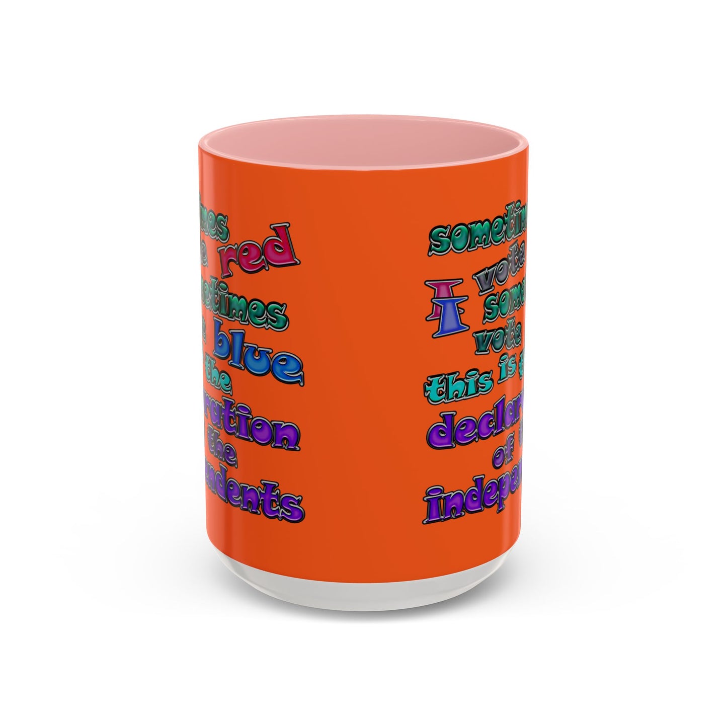 declaration of the independents - Accent Mug (orange)