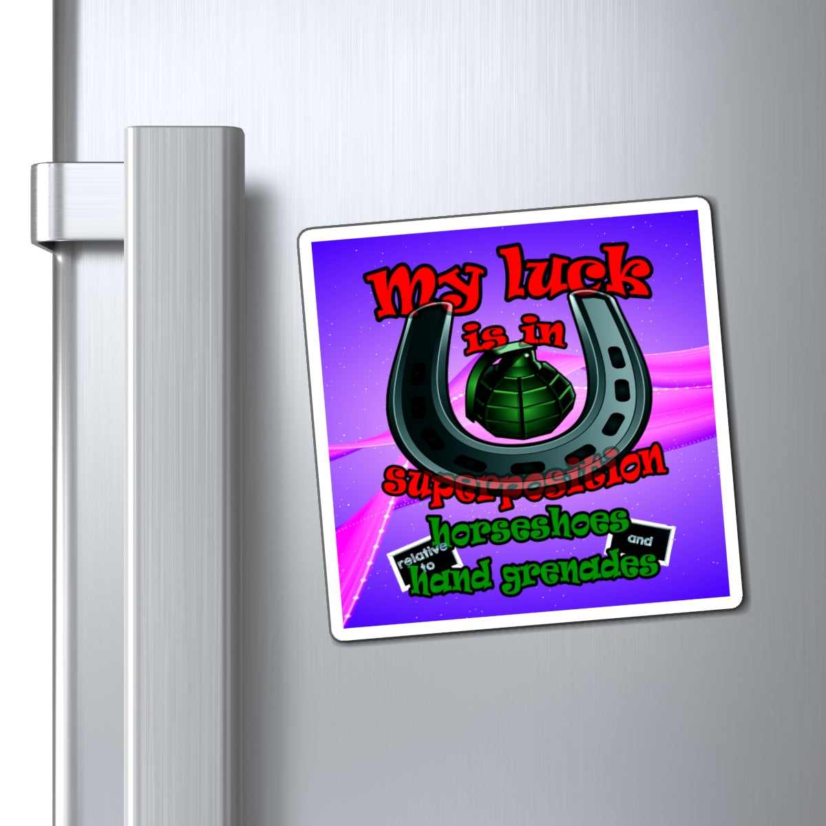 my luck - Magnets - (purple-pink wave)