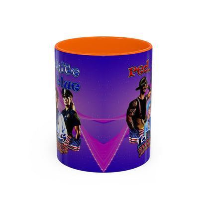 rw&b lives matter - Accent Mug (purple-pink wave)