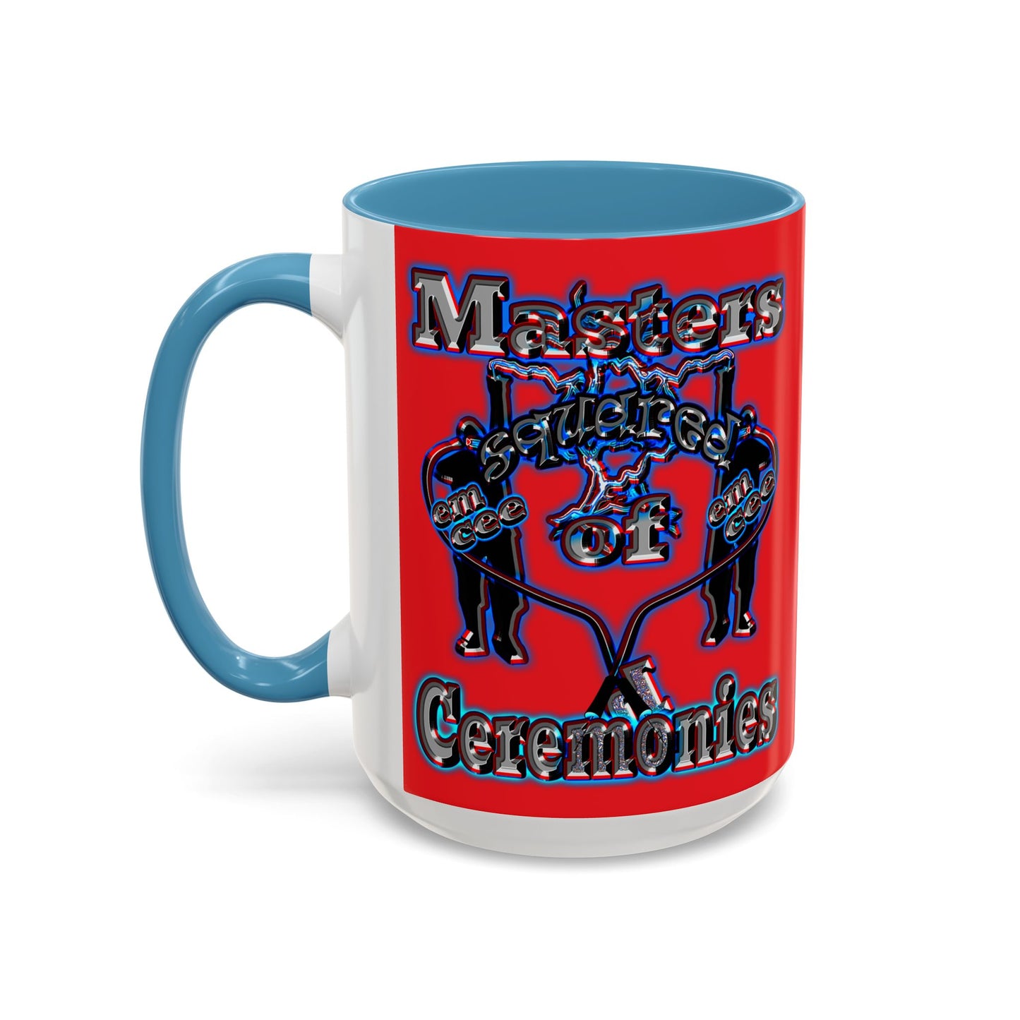 em cee squared - Accent Mug (red)
