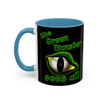 green monster - Accent Mug (black)