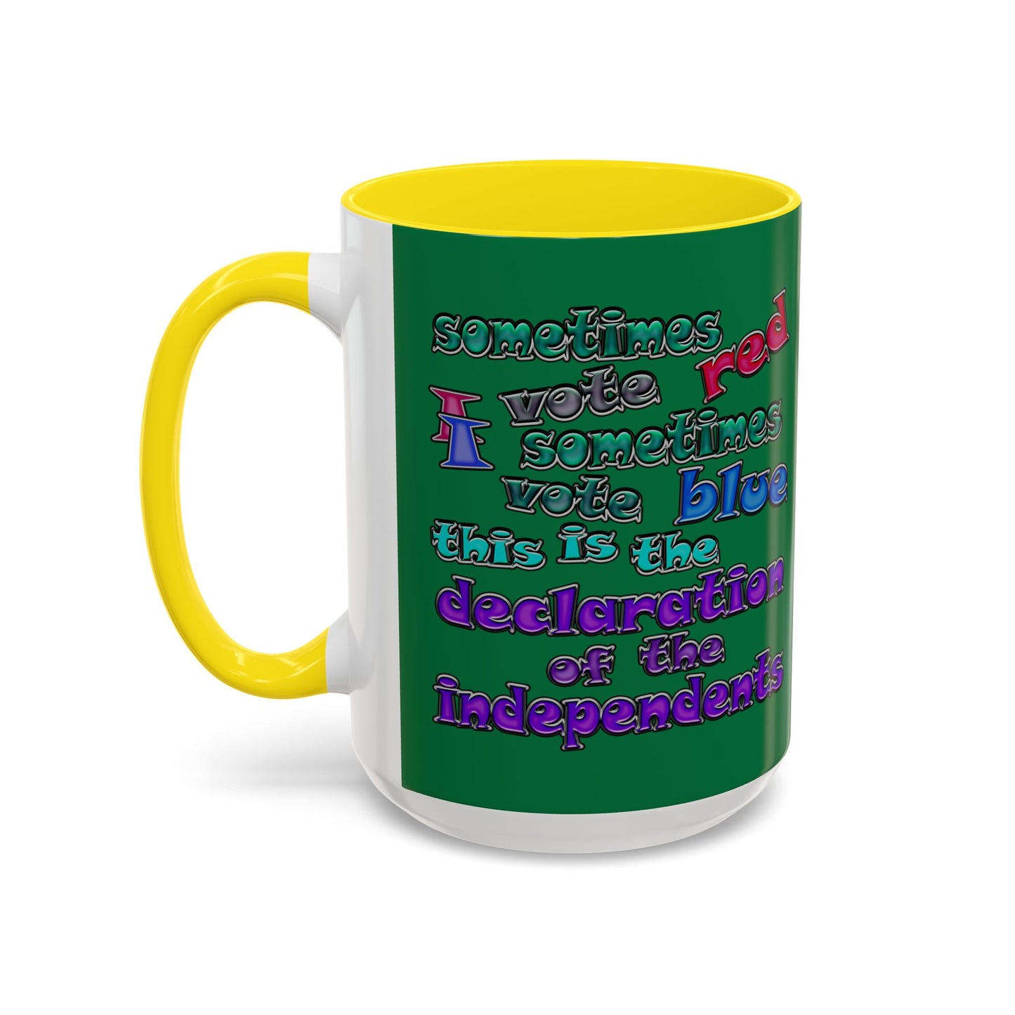 declaration of the independents - Accent Mug (dark green)