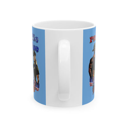 rw&b lives matter - White Mug (light blue)