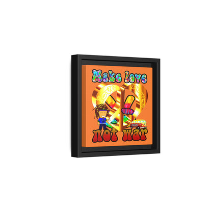 love peace - framed canvas art (crusta)