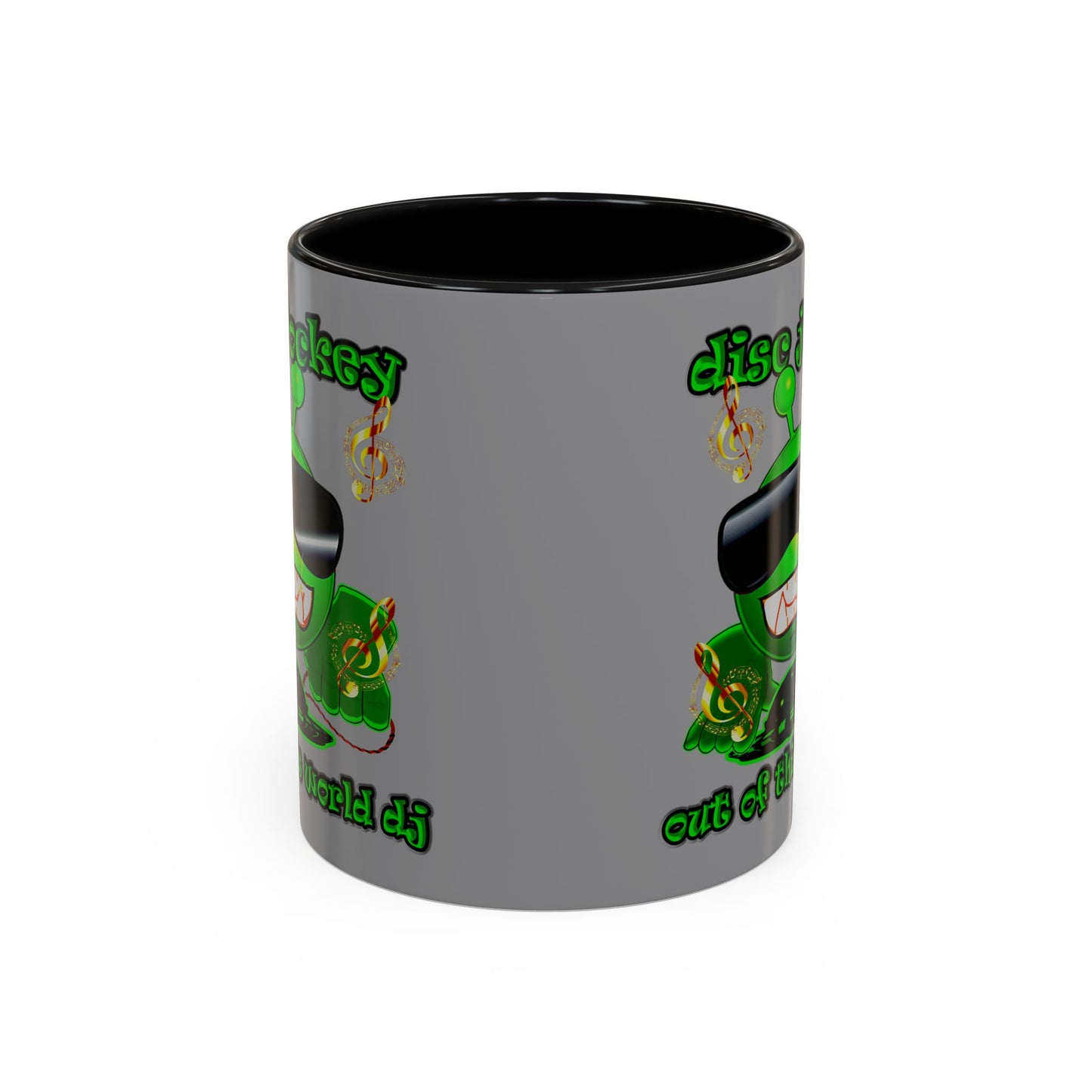 disc jockey - Accent Mug (grey)