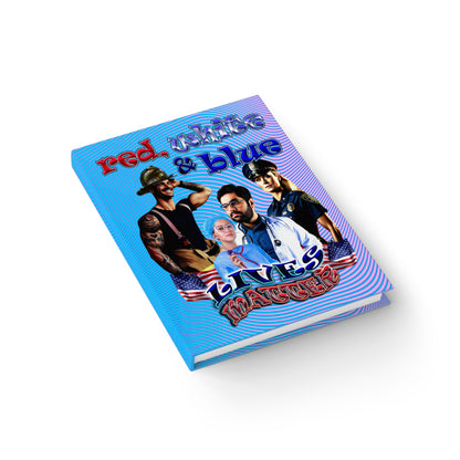 rw&b lives matter - journal-blank (light blue-purple wave)