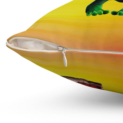 I don't care that your grey - Spun Polyester Square Pillow - (color blur)