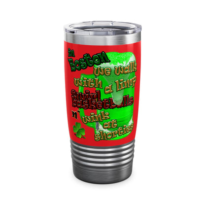 celtics logo - Ringneck Tumbler, 20oz (red)