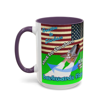shoot for the stars - Accent Mug (logo green)