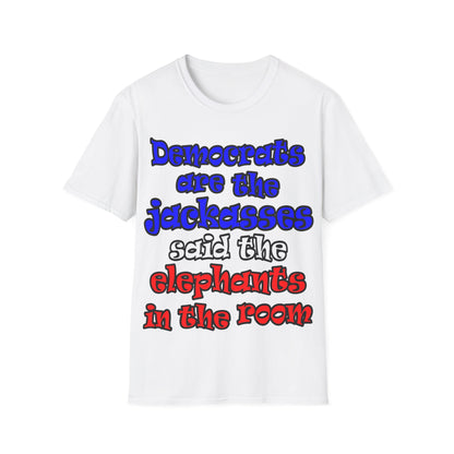 donkeys and elephants - Unisex Softstyle T-Shirt