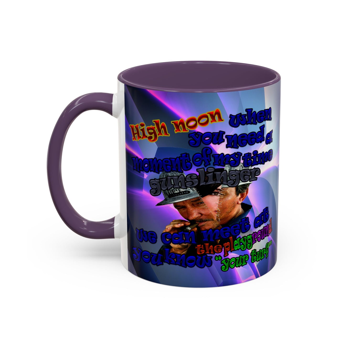 high noon - Accent Mug (grey-pink wave)