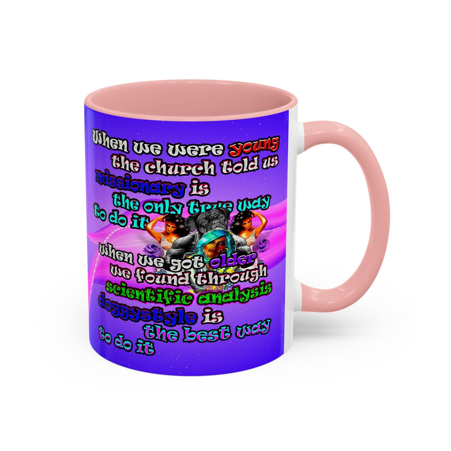 doggystyle - Accent Mug (purple-pink wave)