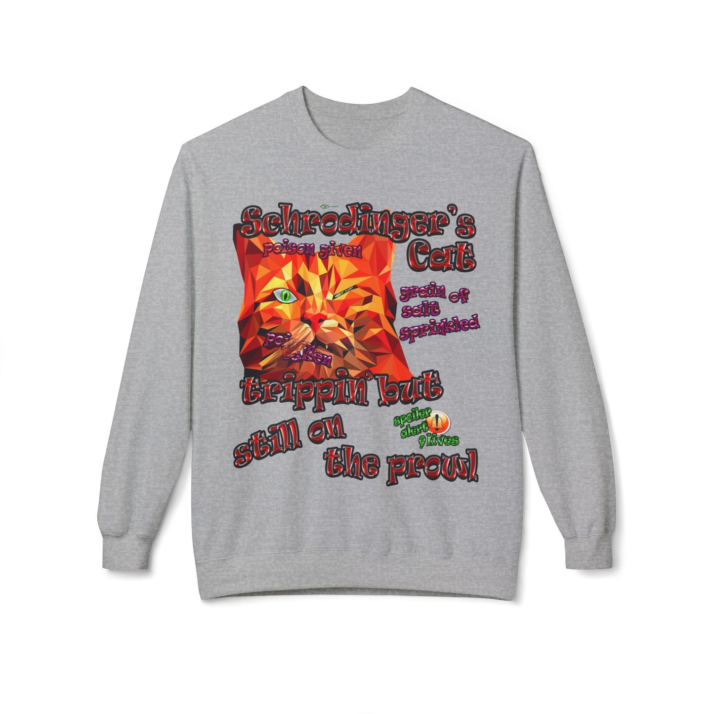 schrodinger's cat - Unisex Midweight Softstyle Fleece Crewneck Sweatshirt