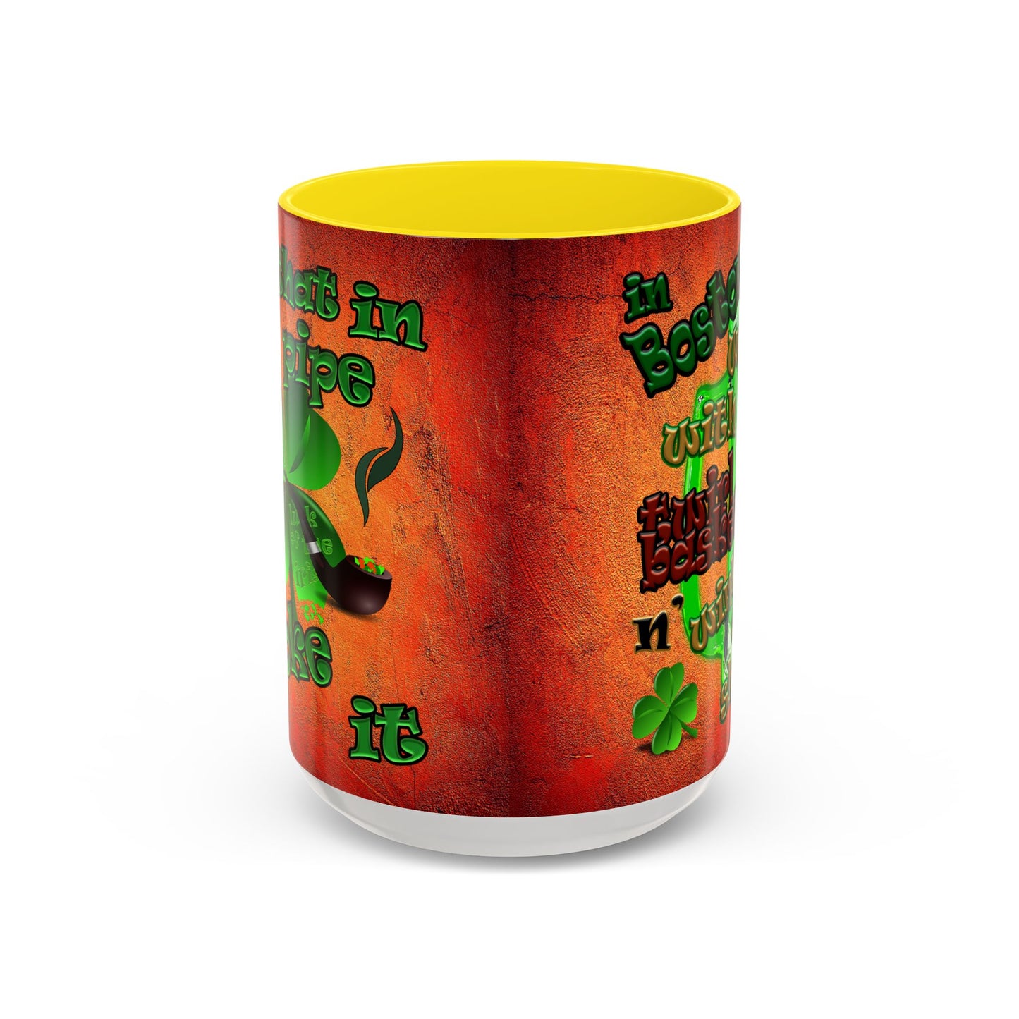 celtics logo - Accent Mug (burnt orange)