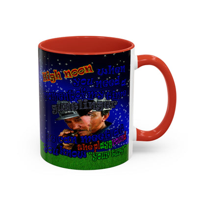 high noon - Accent Mug ('snoops' background)