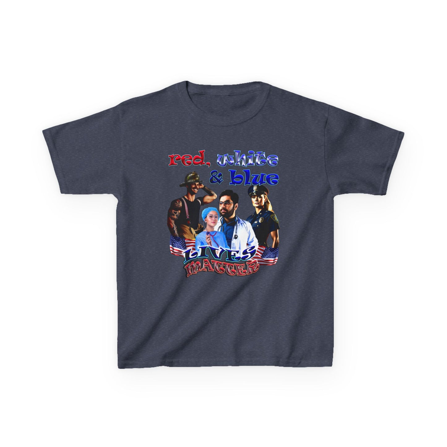 rw&b lives matter - Kids Heavy Cotton™ Tee