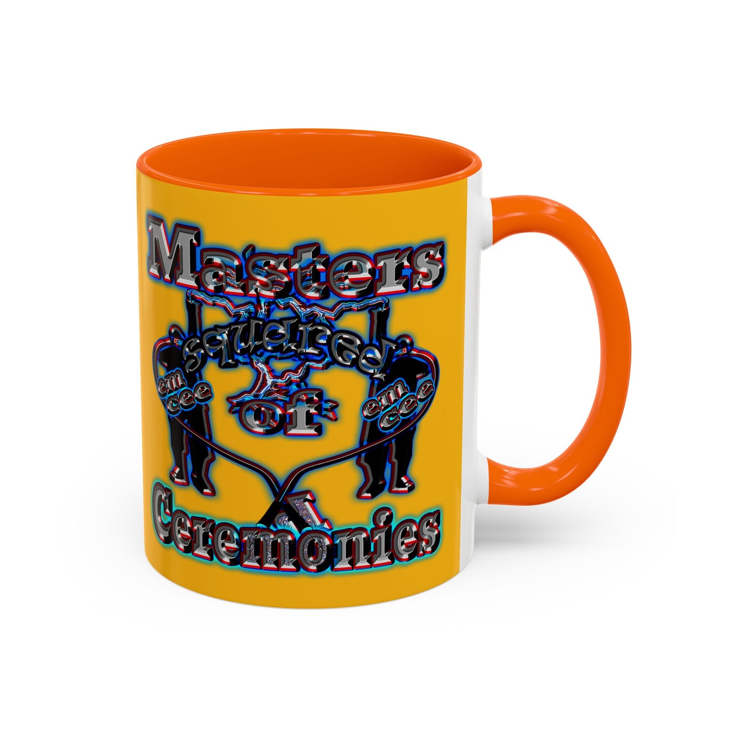em cee squared - Accent Mug (yellow)