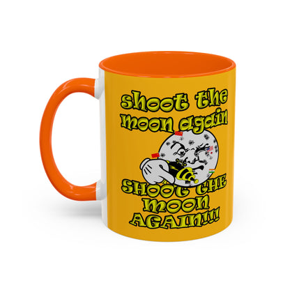 shoot the moon again - Accent Mug (yellow)