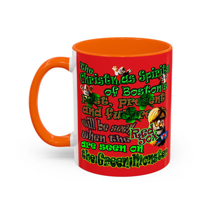 christmas spirits of boston - Accent Mug (red)