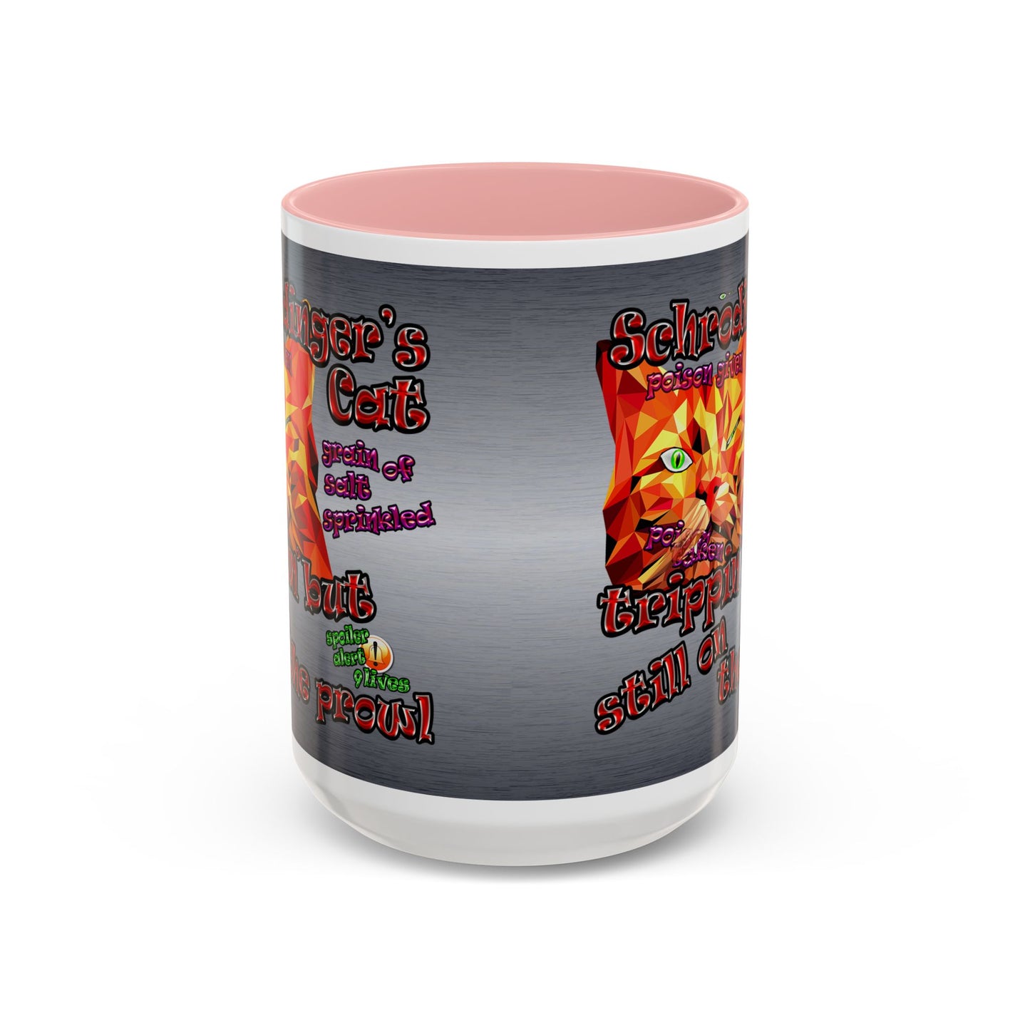 schrodinger's cat - Accent Mug (brushed nickel)
