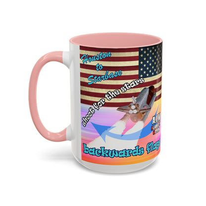 shoot for the stars - Accent Mug (color blur)