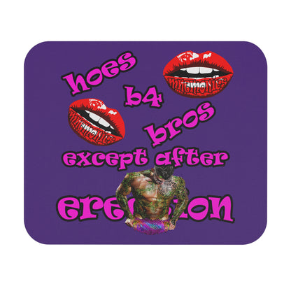 hoes b4 bros - Mouse Pad (Rectangle) (purple)