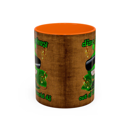 disc jockey - Accent Mug (brown papyrus)