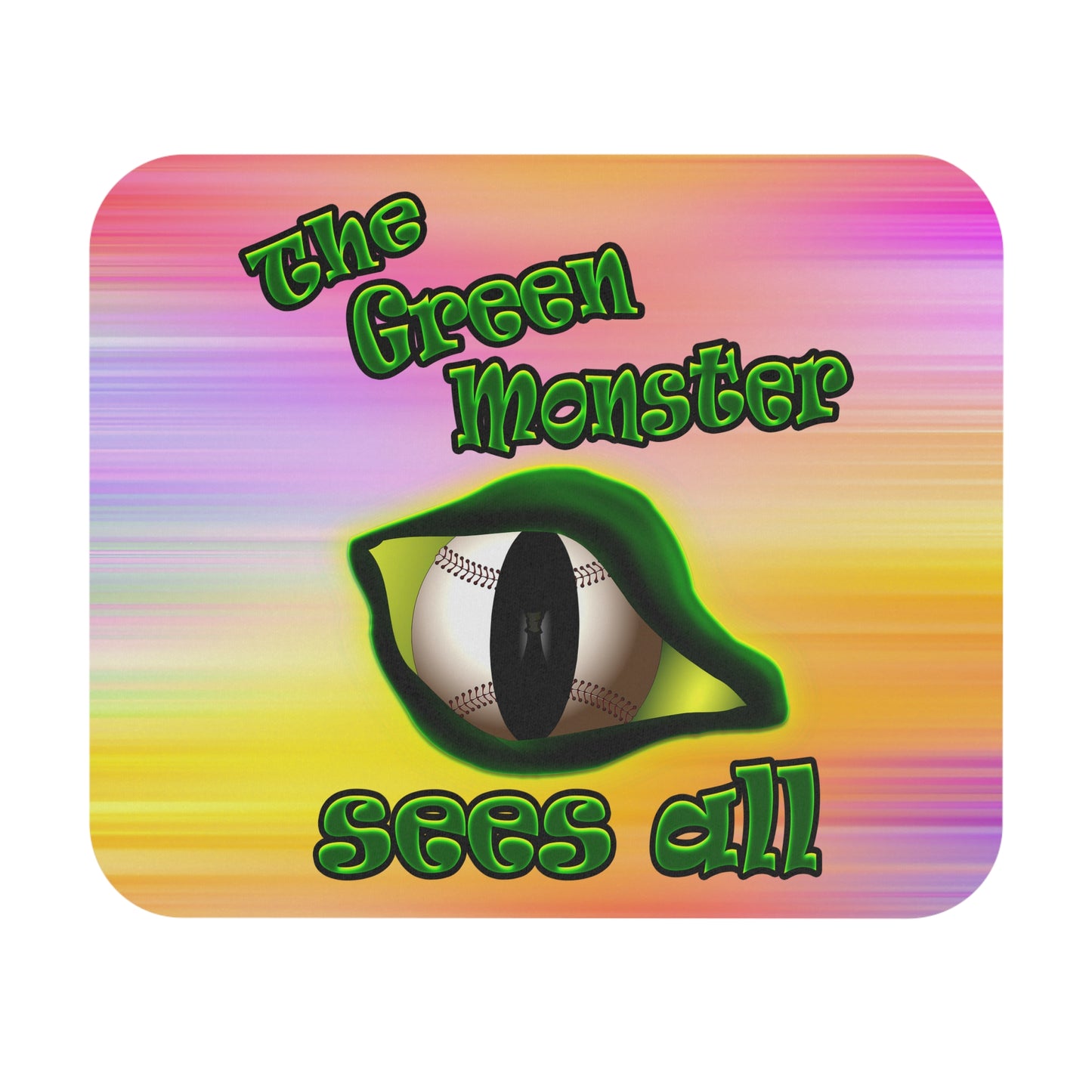 green monster - Mouse Pad (Rectangle) (color blur)