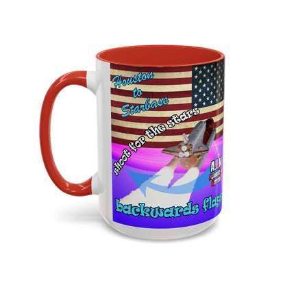 shoot for the stars - Accent Mug (purple-pink wave)