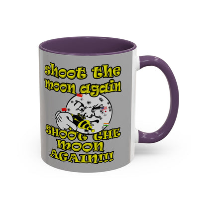 shoot the moon again - Accent Mug (light grey)