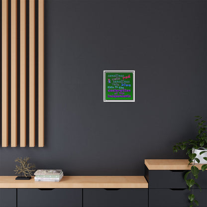declaration of the independents - framed canvas art (logo green)