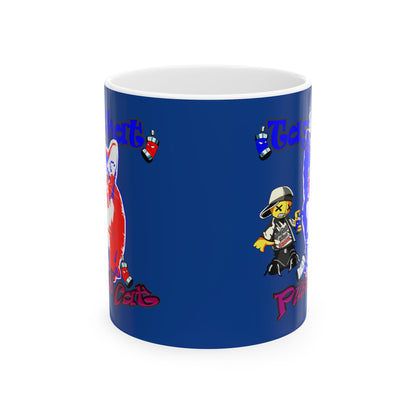 tag that - White Mug (dark blue)