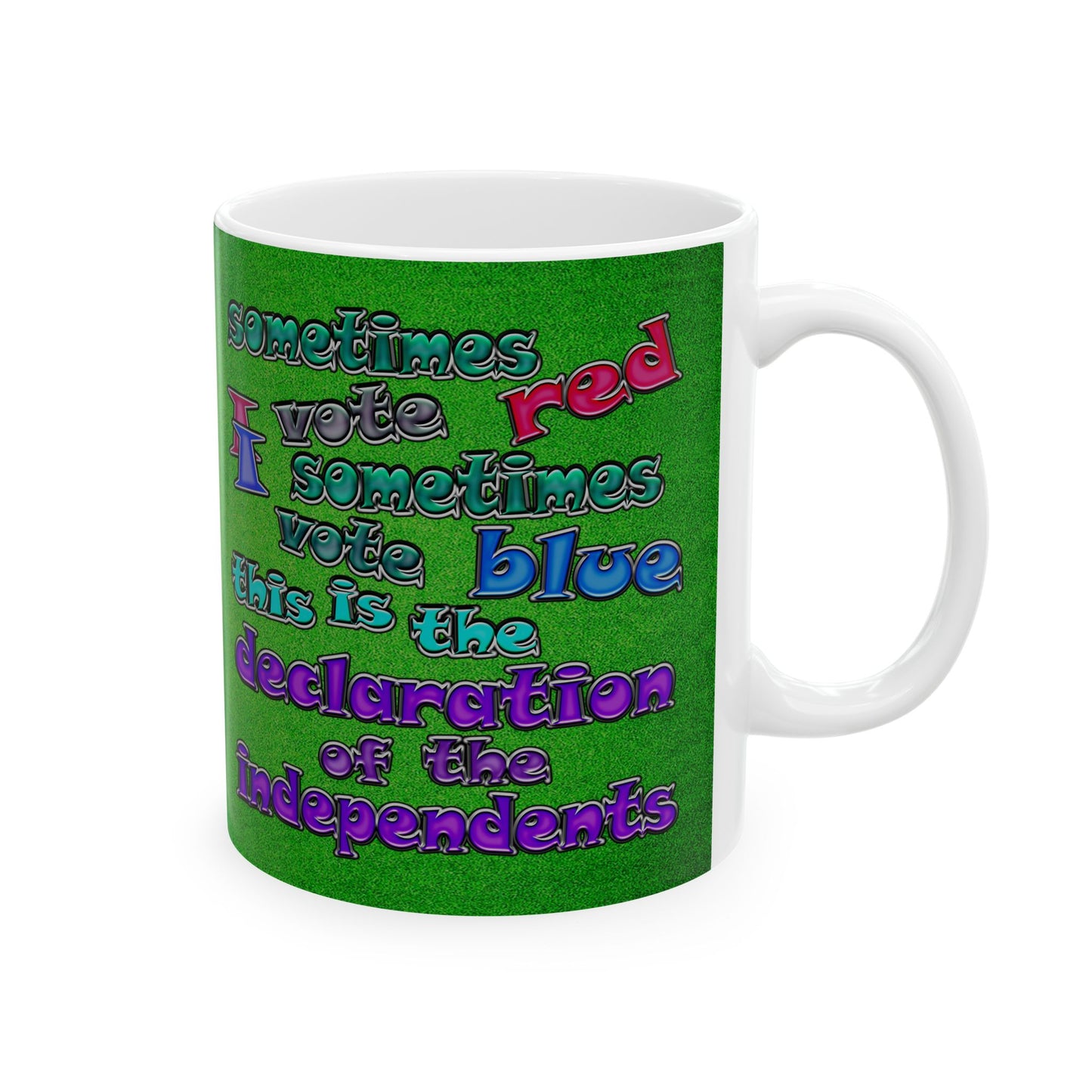 declaration of the independents - White Mug (green turf)