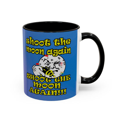 shoot the moon again - Accent Mug (light blue-purple wave)