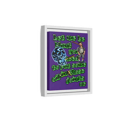 og - framed canvas art (purple)