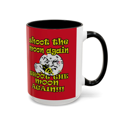 shoot the moon again - Accent Mug (dark red)