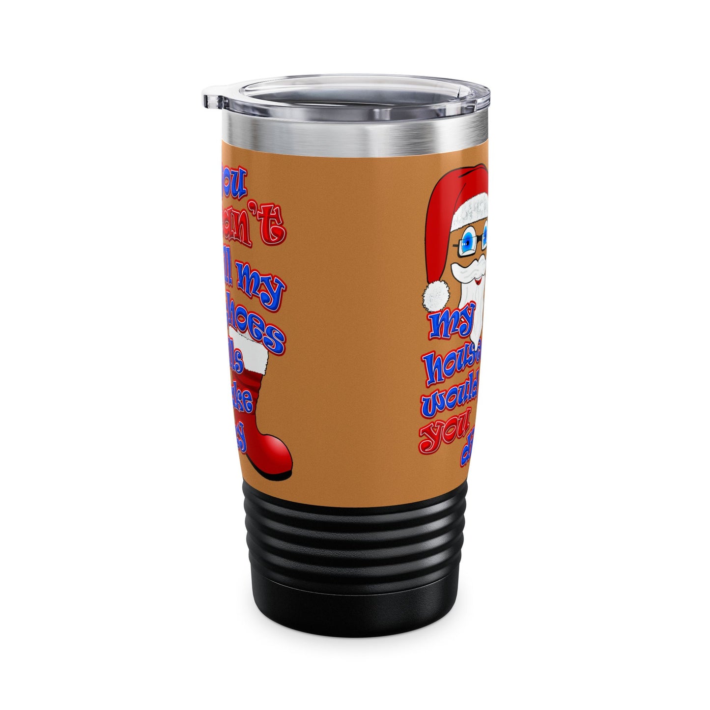 santa's shoes - Ringneck Tumbler, 20oz (light brown)