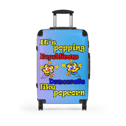 popping like popcorn - Suitcase (light blue-purple wave)